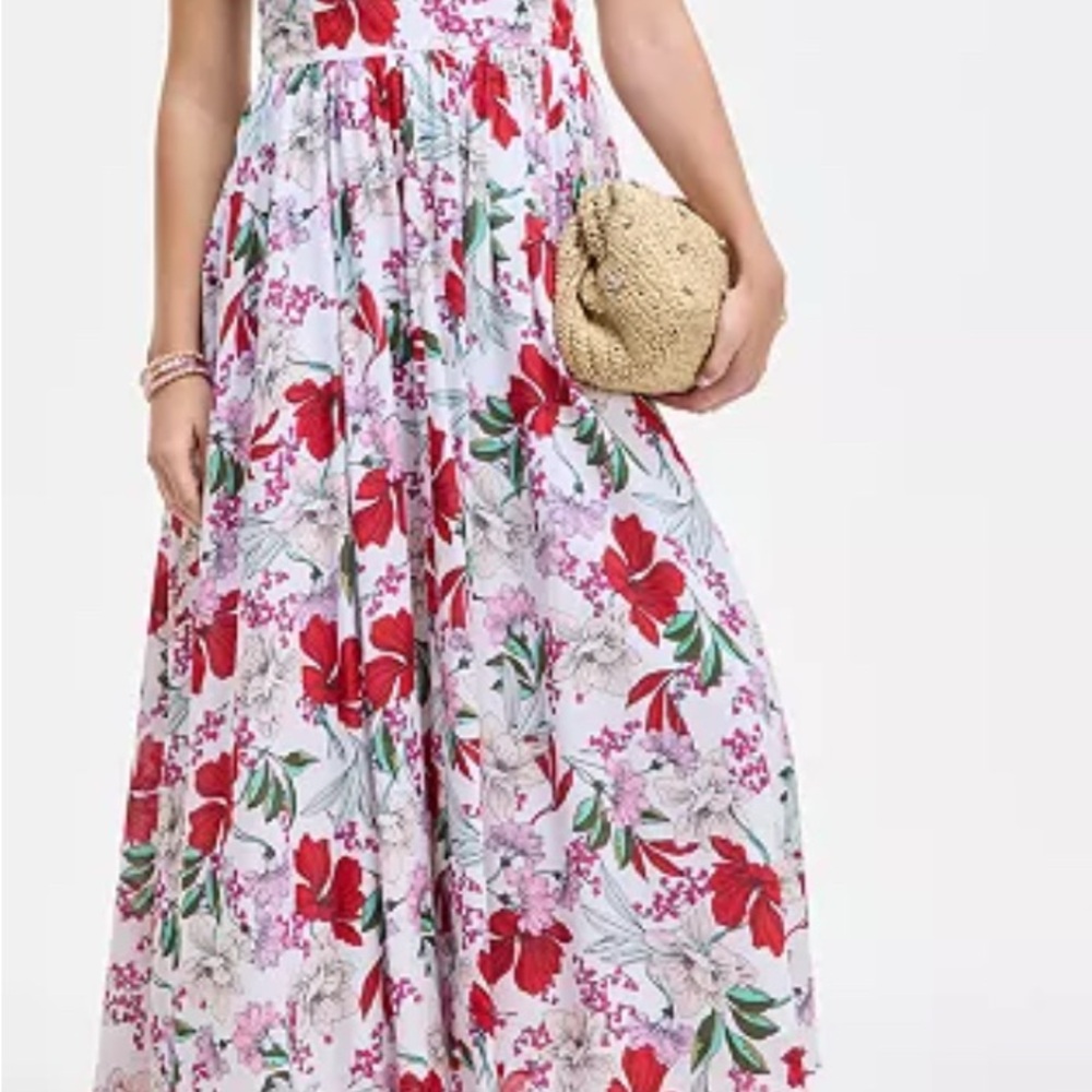 NWT On 34th Floral‎ Shadow Strappy  Maxi Dress Size 10
